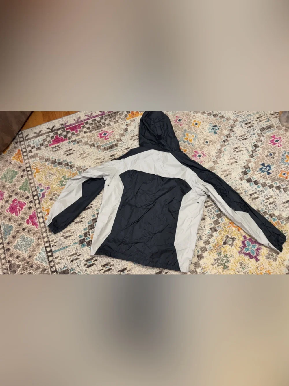 Columbia Black & Light Gray Windbreaker Jacket